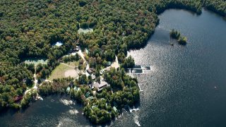 Aerial View of Camp